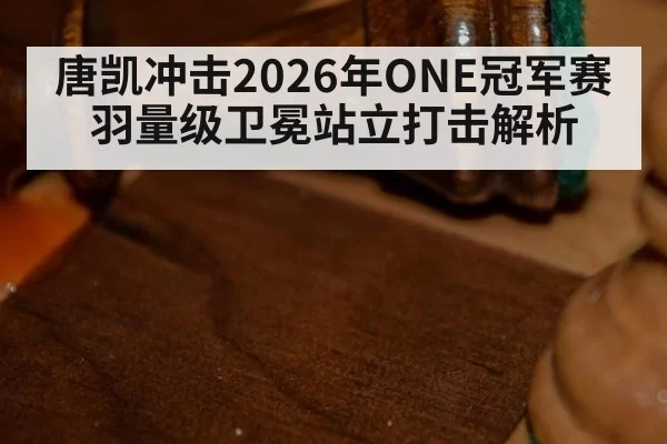 唐凯冲击2026年ONE冠军赛羽量级卫冕站立打击解析